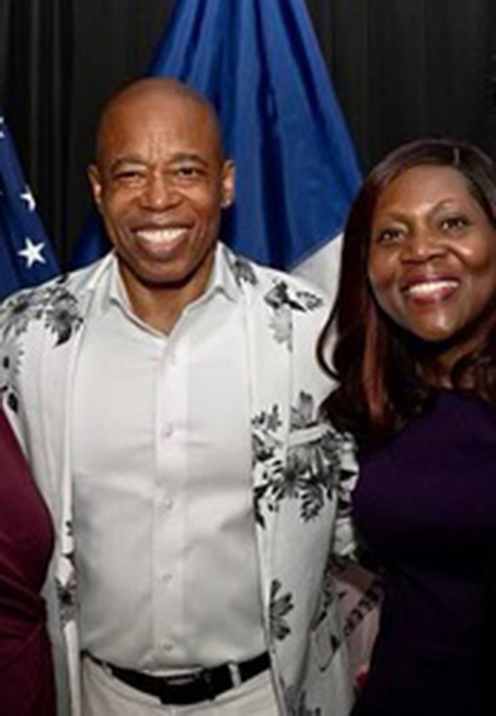 Eric Adams and Lisa White at the Dominican Cultural Heritage Reception.