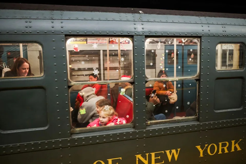 The New York Transit Museum and MTA are letting New Yorkers experience the magic of the season aboard fully restored 1930s subway cars (pictured above) — all for the price of a regular fare. Michael Nagle for NY Post
