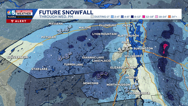 Northern New York snow forecast
