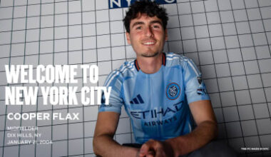 New York City FC Signs Midfielder Cooper Flax to a Homegrown Contract 