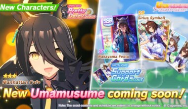 Manhattan Cafe Joins Umamusume: Pretty Derby Today