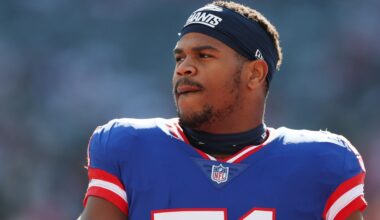 NY Giants rookie Abdul Carter benched again by Mike Kafka vs. Patriots