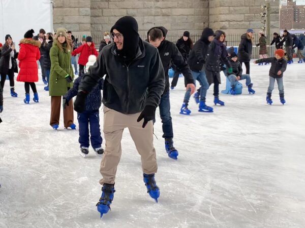 Getting the hang of it. Photo: Mary Frost, Brooklyn Eagle