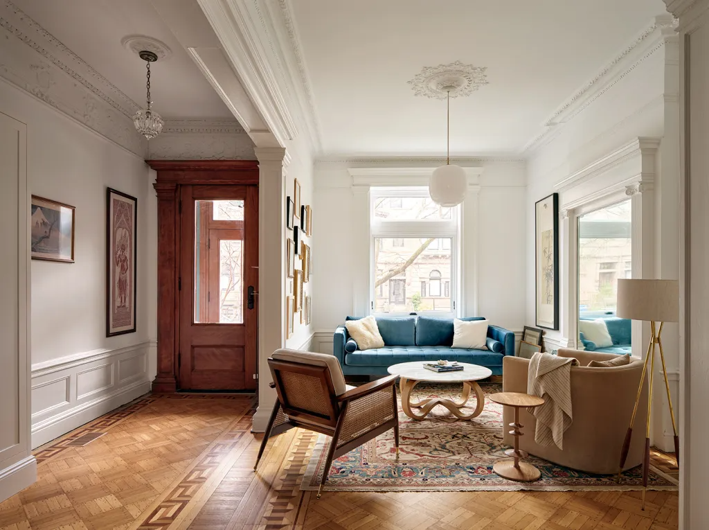parlor with wood floor