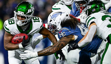 New York Jets weapon Isaiah Williams is busting through walls