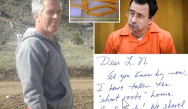 Jeffrey Epstein suicide letter to Larry Nassar deemed 'fake' by FBI