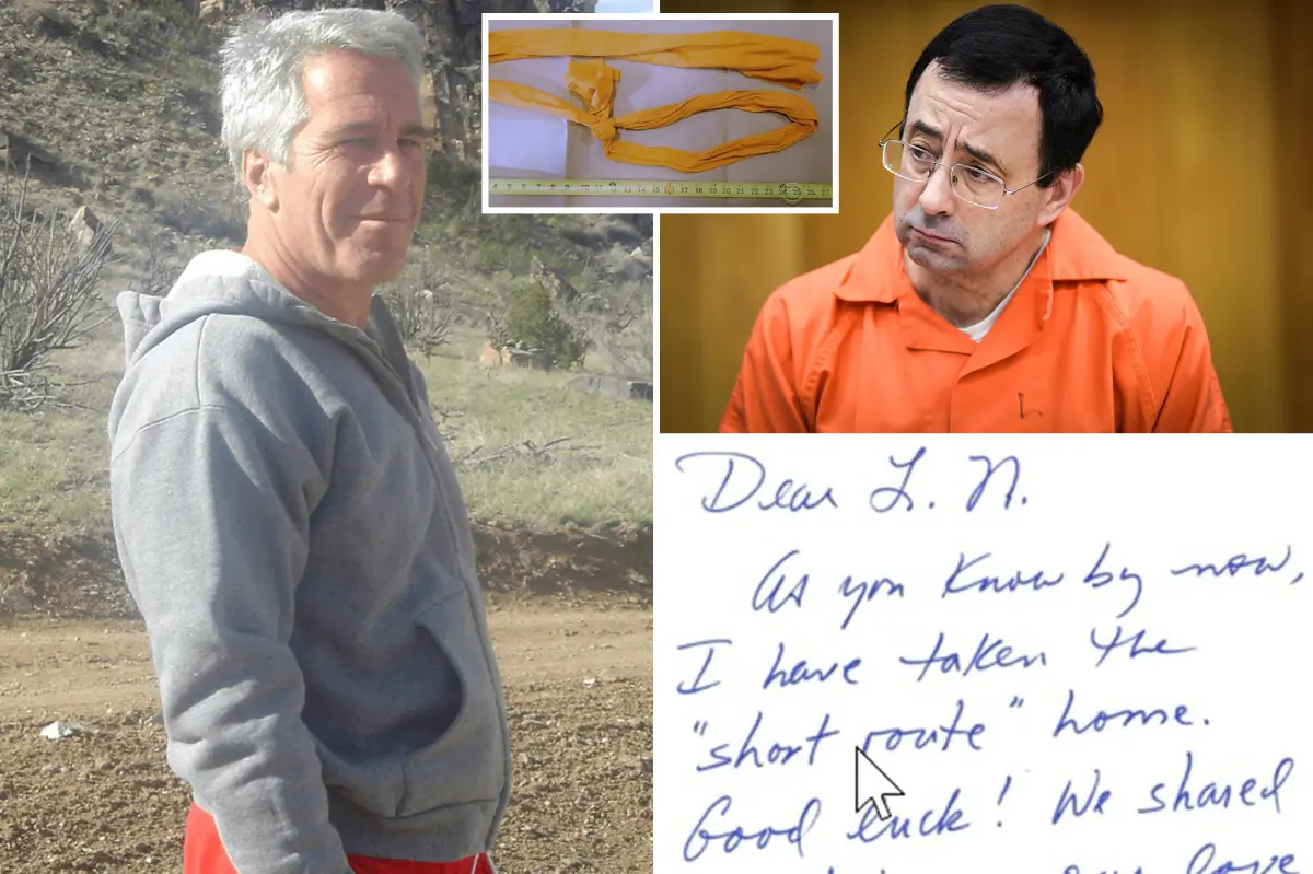 Jeffrey Epstein suicide letter to Larry Nassar deemed 'fake' by FBI