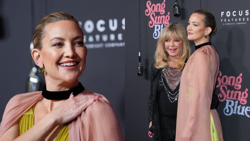 Kate Hudson at the "Song Sung Blue" New York premiere on Dec. 11, 2025 in New York City.