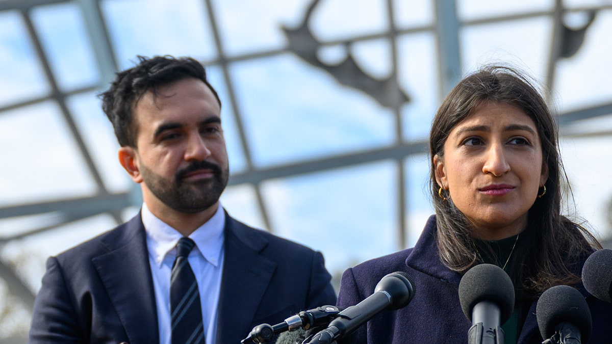 Zohran Mamdani and his transition co-chair Lina Khan