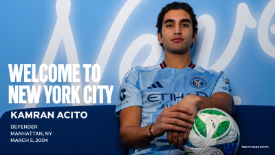 New York City FC Signs Defender Kamran Acito to a Homegrown Contract