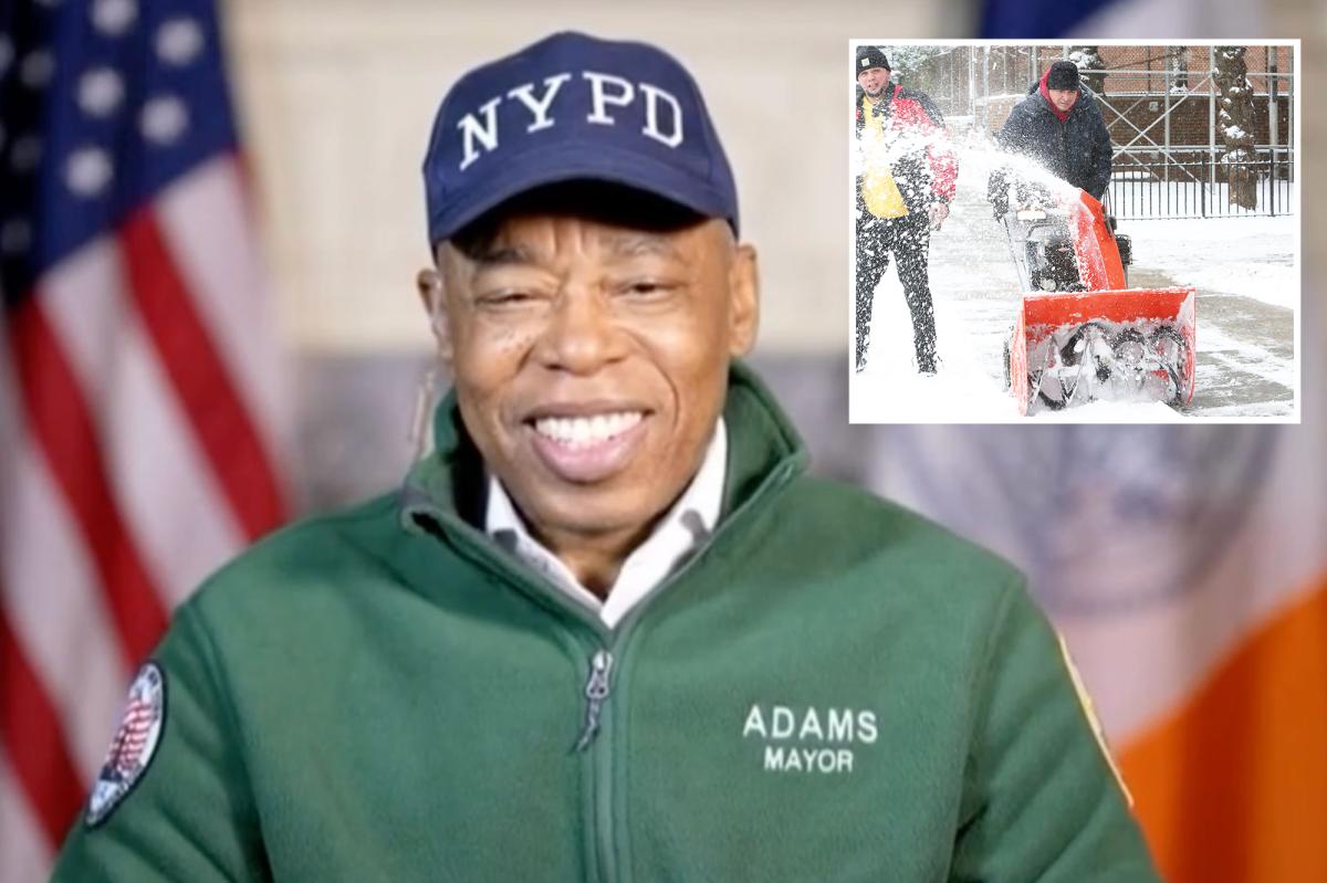 Mayor Adams bizarrely calls snowstorm a 'good baby-making day'