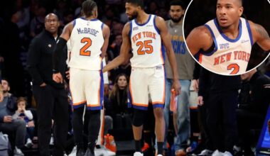 Miles McBride in walking boot after injury with Knicks status uncertain