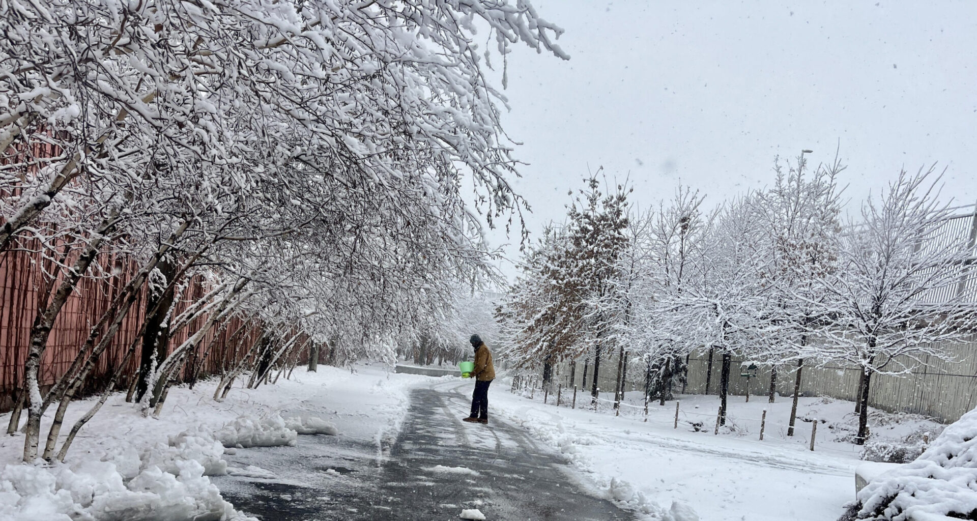 North Brooklyn became a winter wonderland. Photo courtesy of NBK Parks