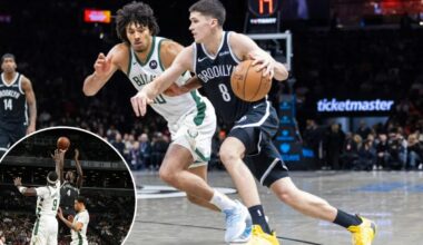 Nets tie record with 45-point rout of Giannis Antetokounmpo-less Bucks