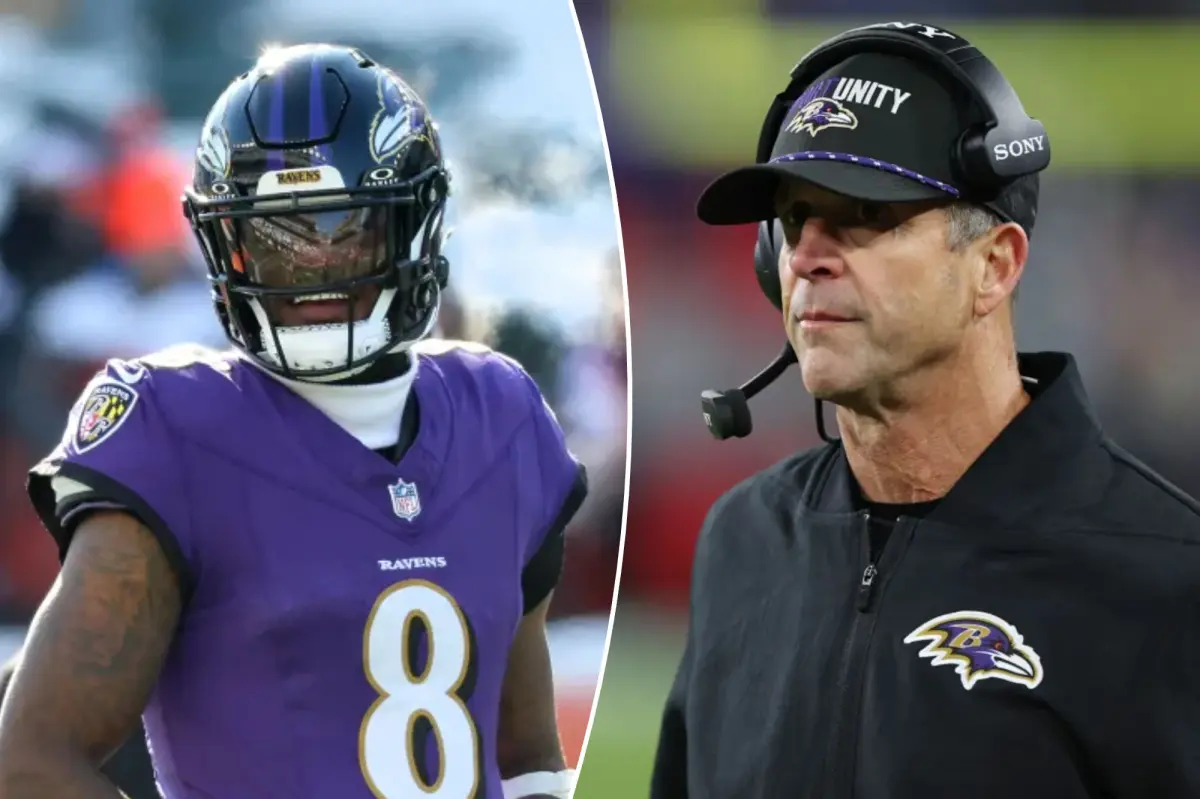 John Harbaugh pushes back on idea of Lamar Jackson schism