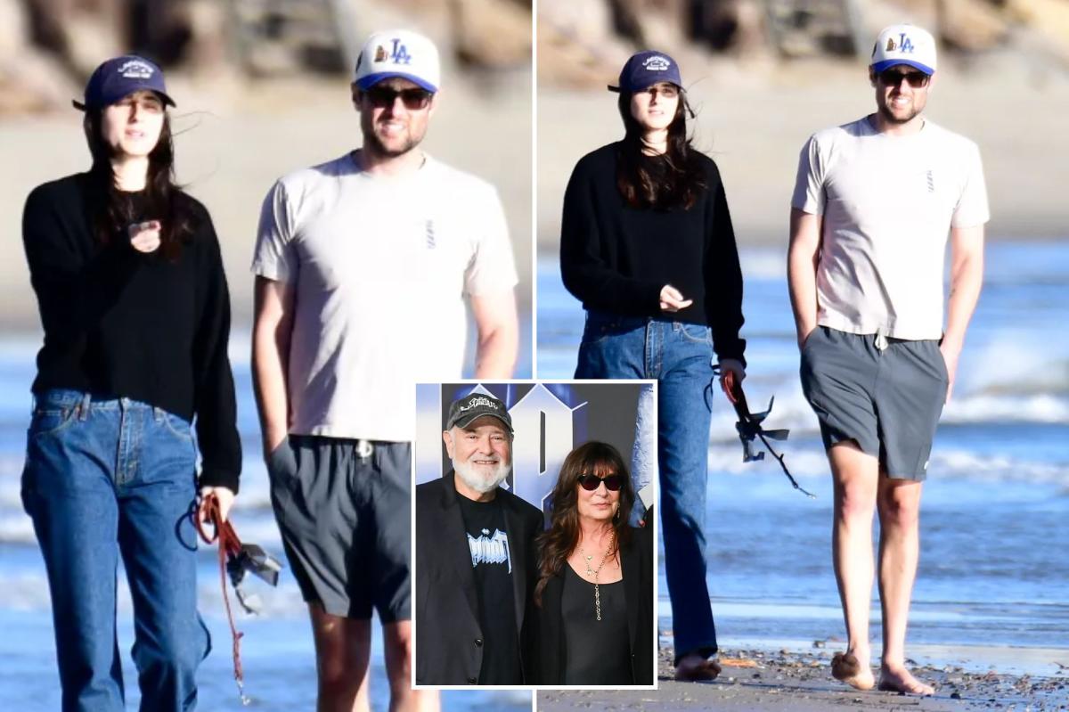 Jake and Romy Reiner spotted walking Malibu beach after parents' murders