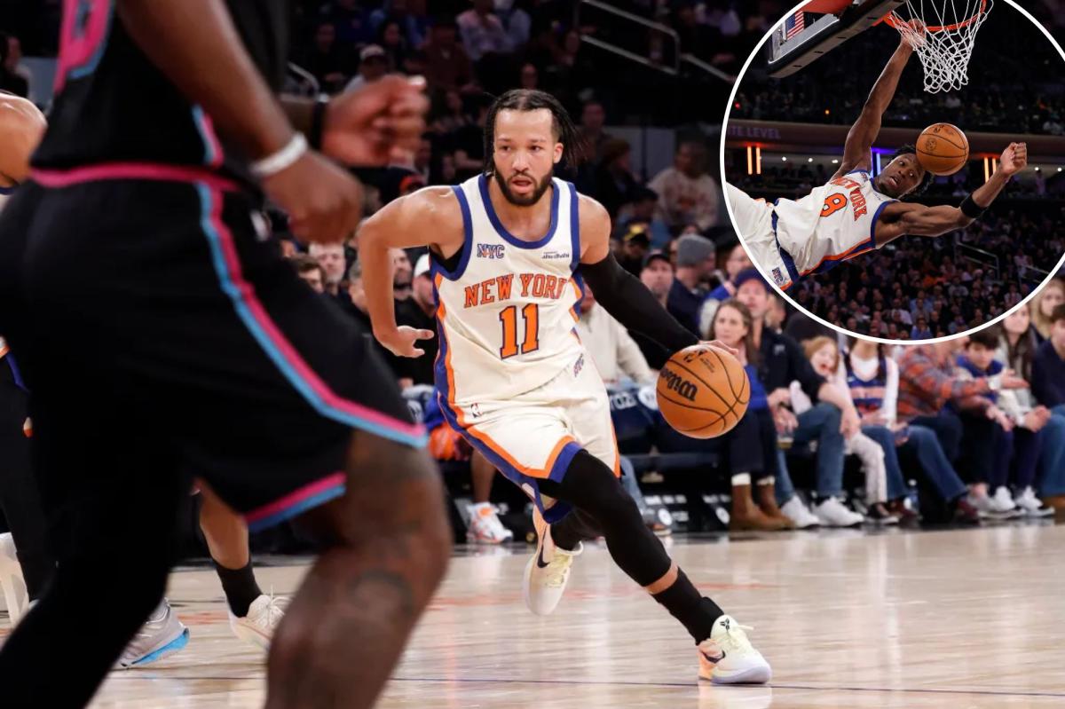 Jalen Brunson scores season-high 47 points as Knicks top Heat