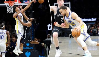 Nets' improved defense no match for Steph Curry, Warriors as win streak ends at three
