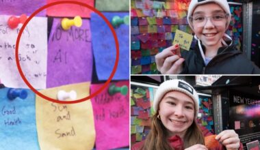 Exclusive | People share hopes, dreams on display at NYC's New Year's Eve 'Wishing Wall'