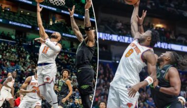 Jalen Brunson carries Knicks late again in sloppy win over Pelicans