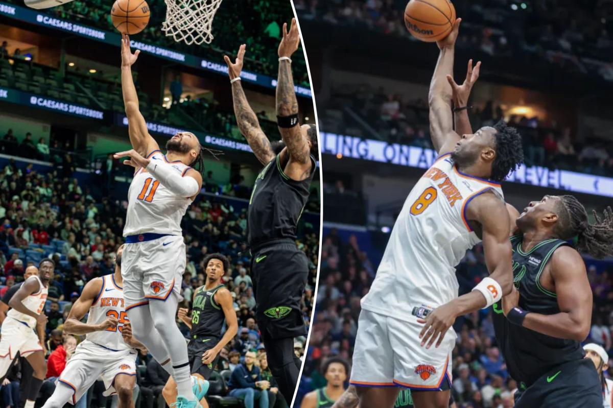 Jalen Brunson carries Knicks late again in sloppy win over Pelicans