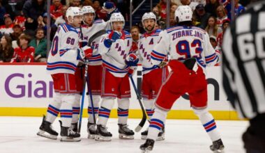 Rangers score win over Capitals with third-period eruption