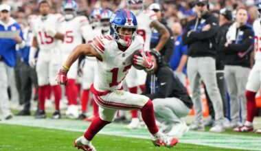 Giants' Wan'Dale Robinson nabs 1,000-yard receiving mark for first time