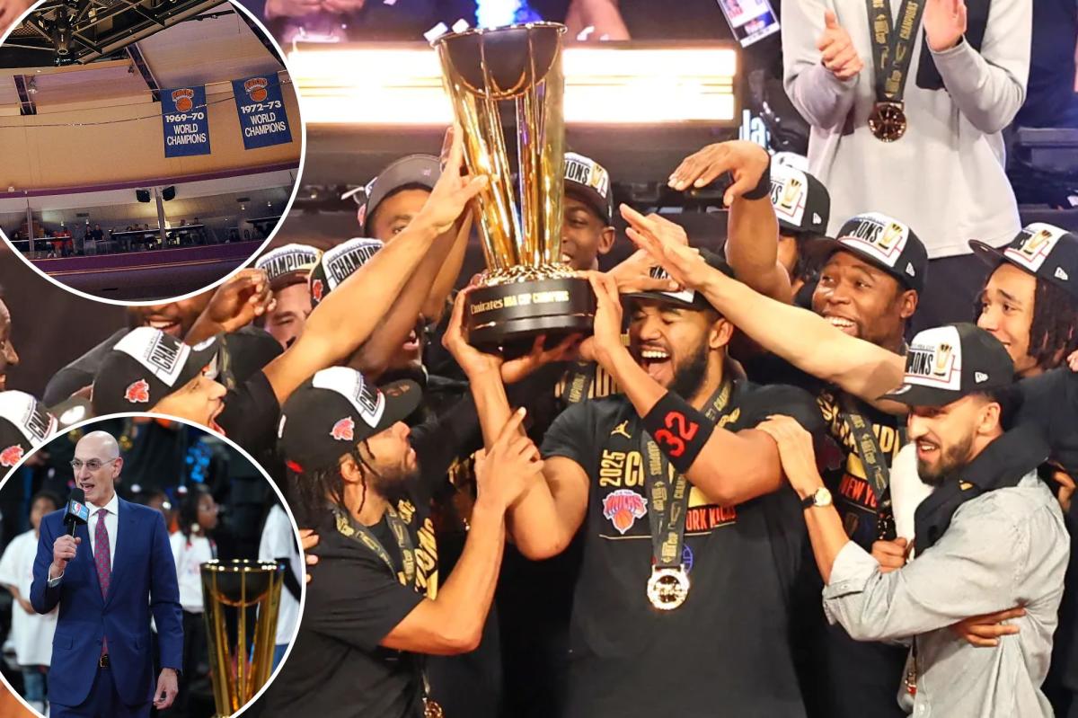 Knicks make surprising decision on NBA Cup banner after triumph