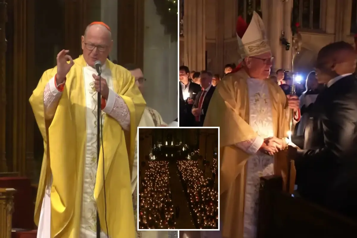 Cardinal Dolan holds final Midnight Mass at St. Patrick's Cathedral ahead of retirement