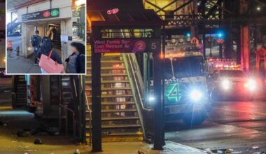 Two men slashed by machete-wielding attacker at NYC subway station