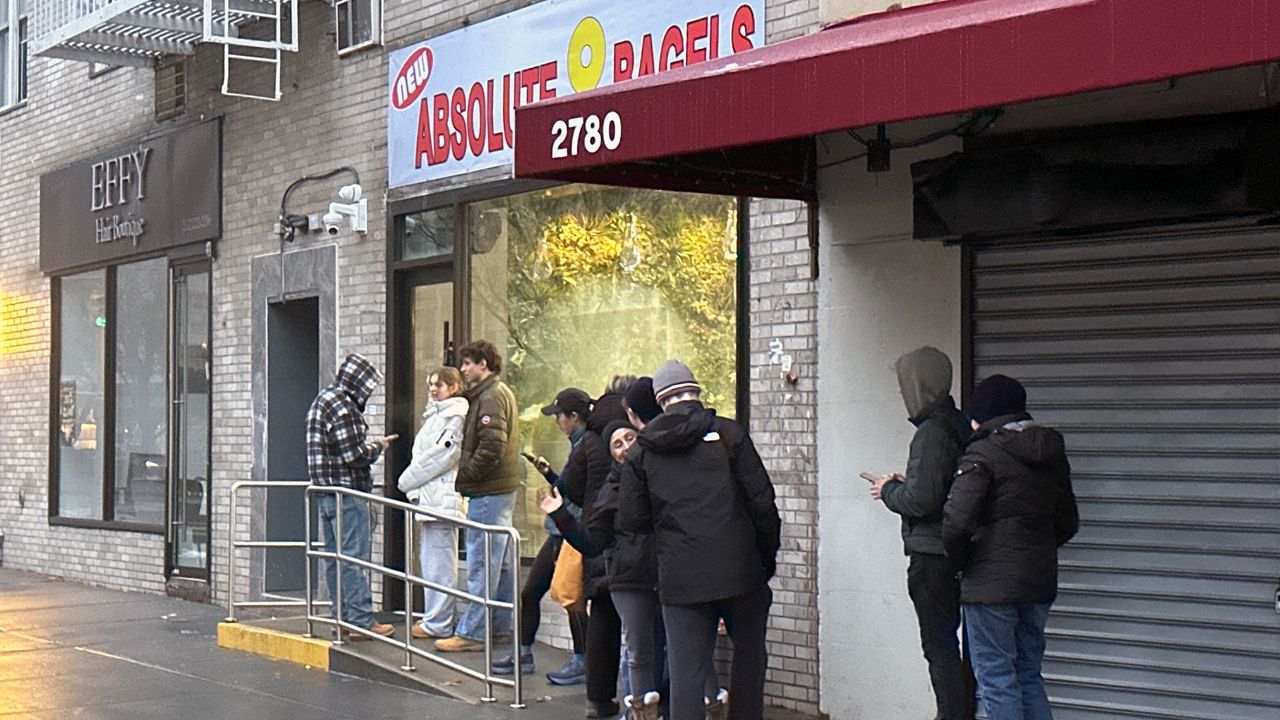 A photo of New Absolute Bagels.