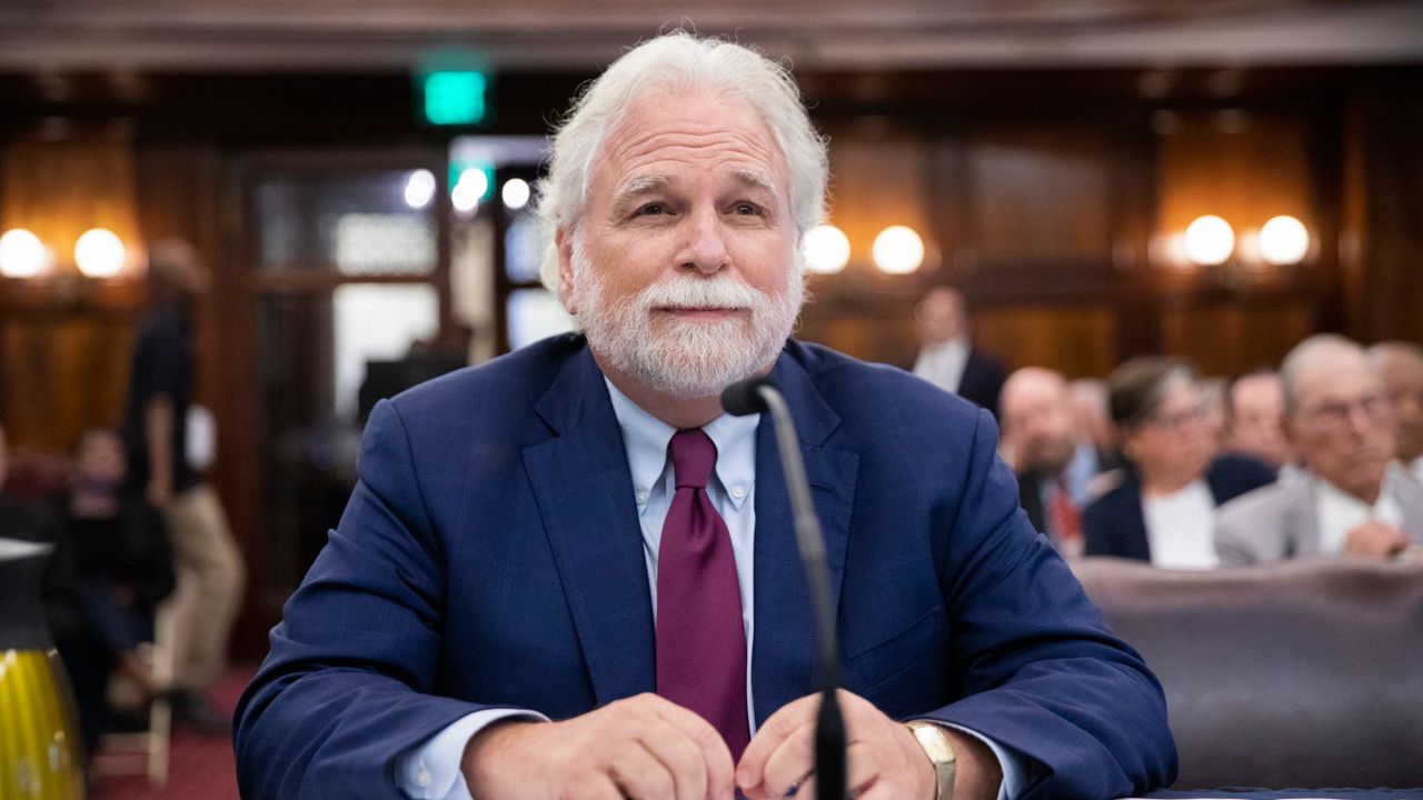 Randy Mastro joins a hearing regarding his nomination for corporation counsel at City Hall on Aug. 27, 2024. (John McCarten/NYC Council Media Unit)