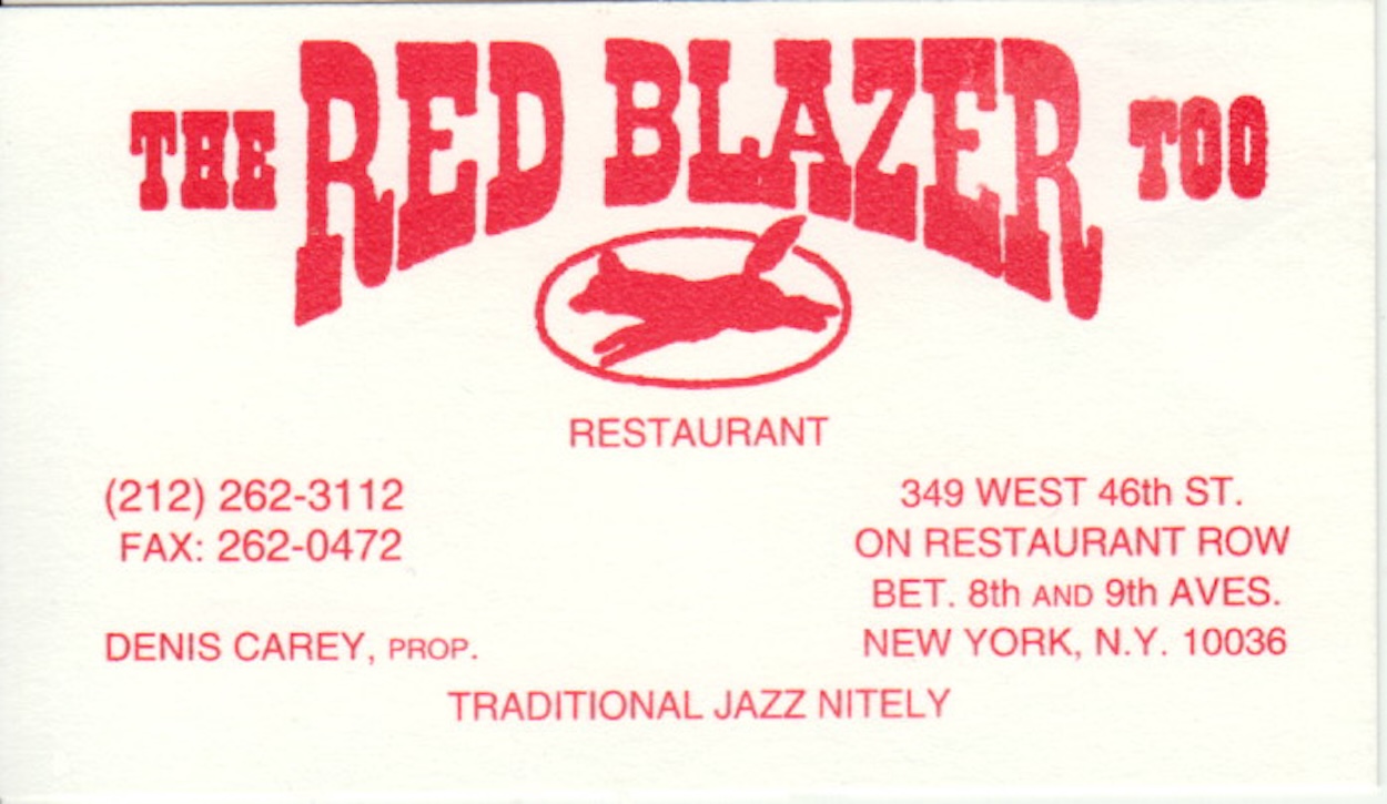 Red Blazer Too Card