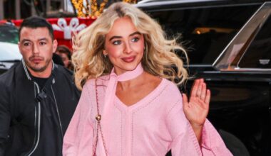 Sabrina Carpenter’s Bubblegum Pink Micro Miniskirt Turns Heads in New York City