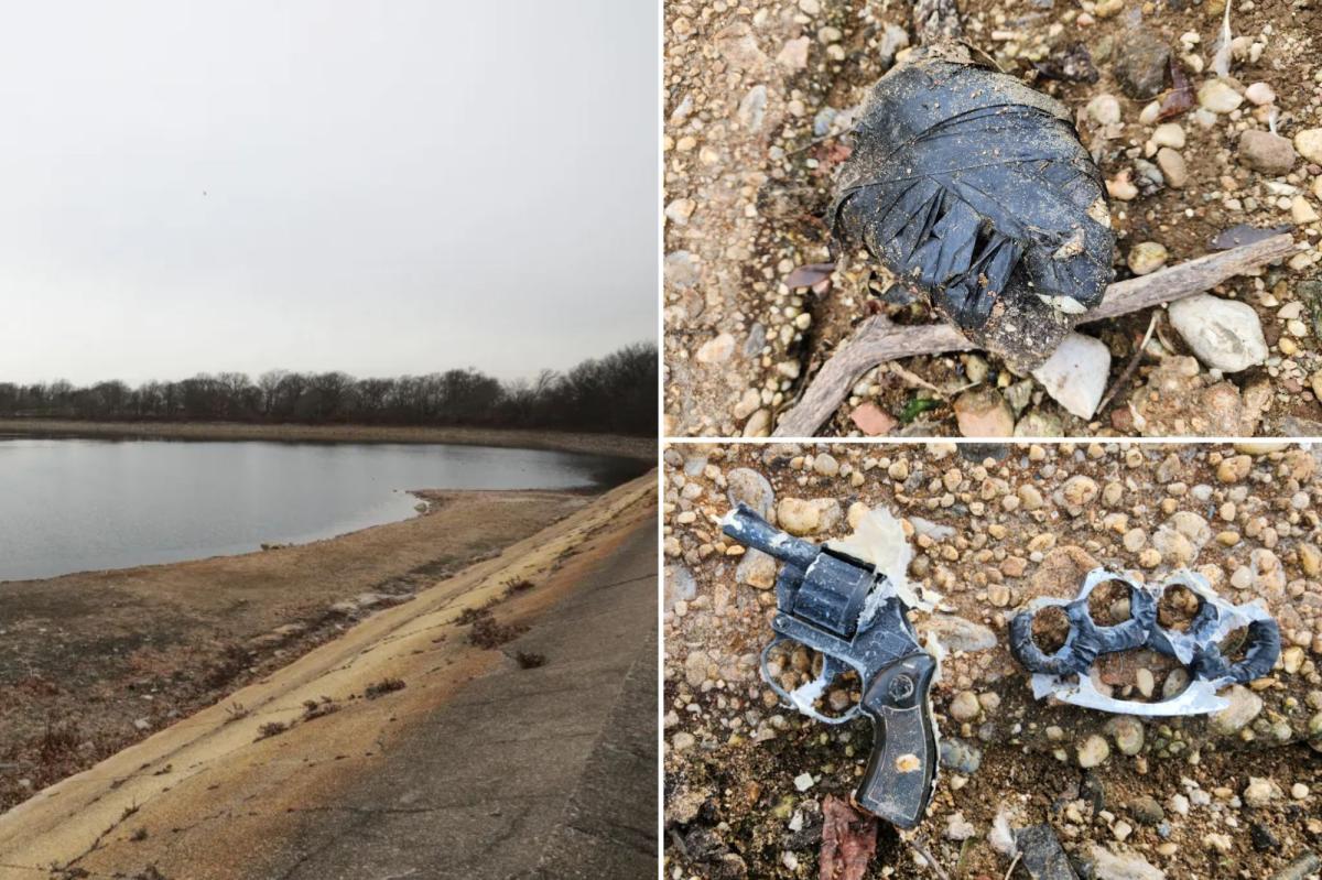 NYC reservoir drops 8 feet, uncovering sinister package wrapped in tape