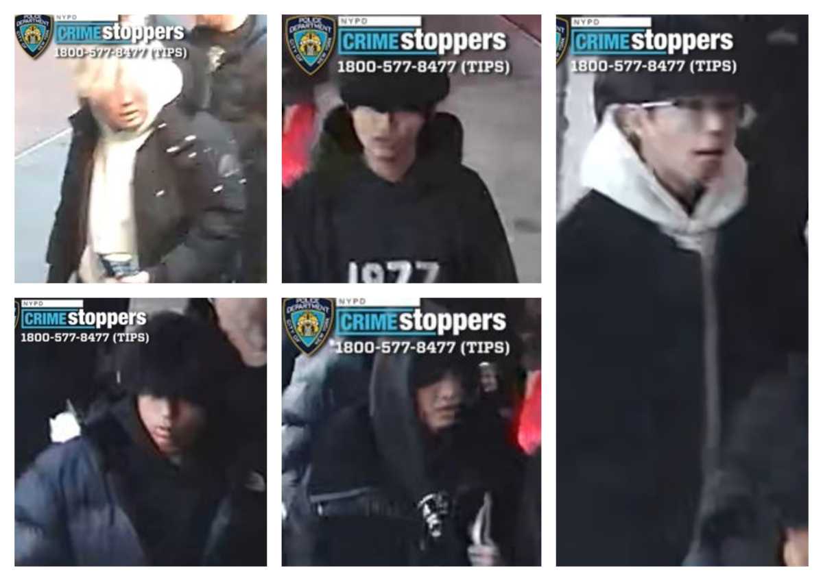 Five suspects wanted in Flushing schoolyard assault, robbery and stabbing of teen: NYPD – QNS