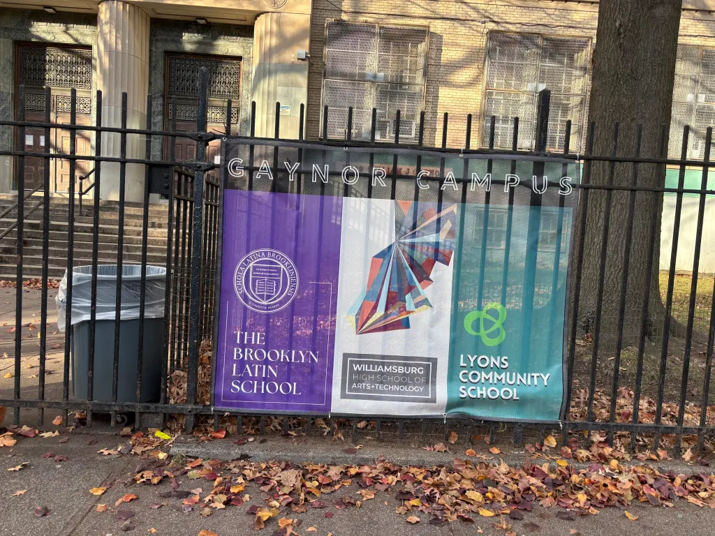 Outside view of the Brooklyn Latin School.