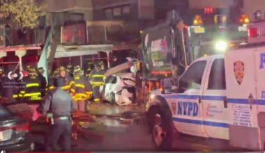 Out-of-control garbage truck in NYC sets off chain-reaction crash, killing pedestrian in East Harlem