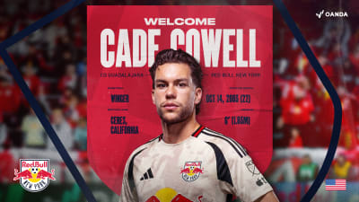 Red Bull New York Acquires Winger Cade Cowell on Loan from Chivas Guadalajara