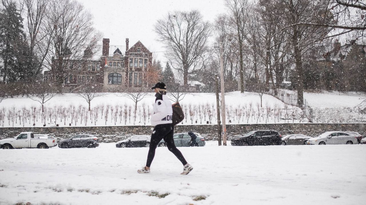 snowfall as seen from syracuse university