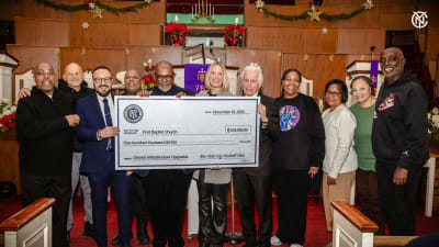 New York City FC and Councilmember Francisco Moya Announce the Club’s $100,000 Community Investment in First Baptist Church