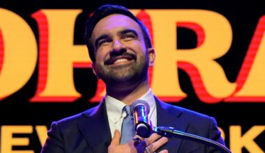 Zohran Mamdani speaks after winning the mayoral election, Tuesday, Nov. 4, 2025, in New York. (AP Photo/Yuki Iwamura)