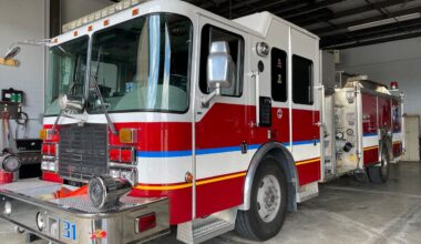 fire struck in a garage