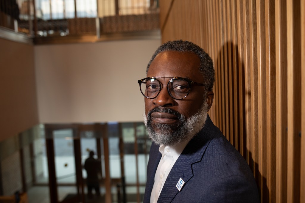 Covenant House Senior Vice President of Support Services Lyndell Pittman poses for a portrait