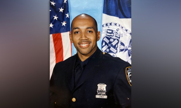 Former NYPD officer Michael Lynch is seen in his NYPD uniform in an undated photo. Lynch, 62, was fatally shot by police inside NewYork Presbyterian - Brooklyn Methodist Hospital on Thursday night, Jan. 7, 2026.