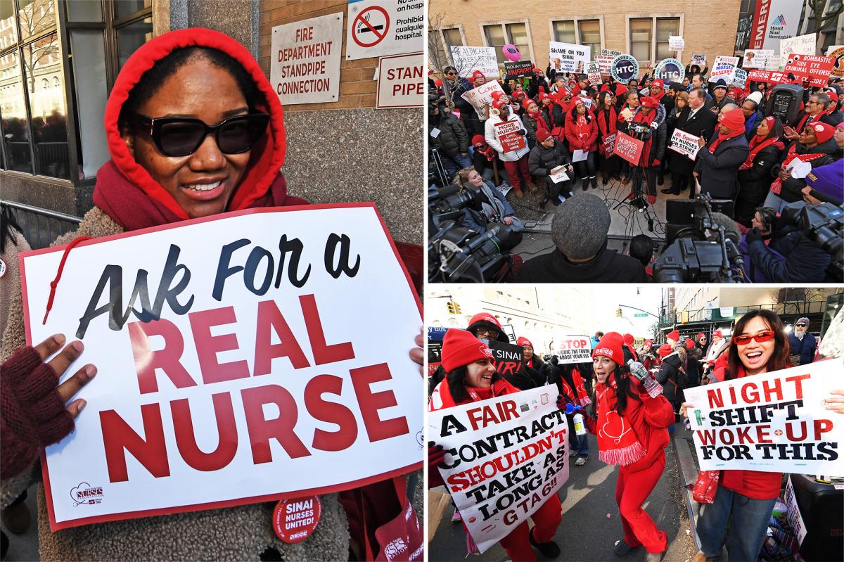 No end in sight to massive NYC nurses strike as dispute turns bitter -leaving patients stuck in middle