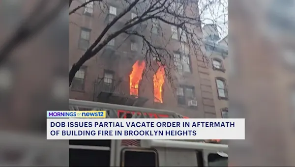 Partial vacate ordered after Brooklyn Heights fire injures seven