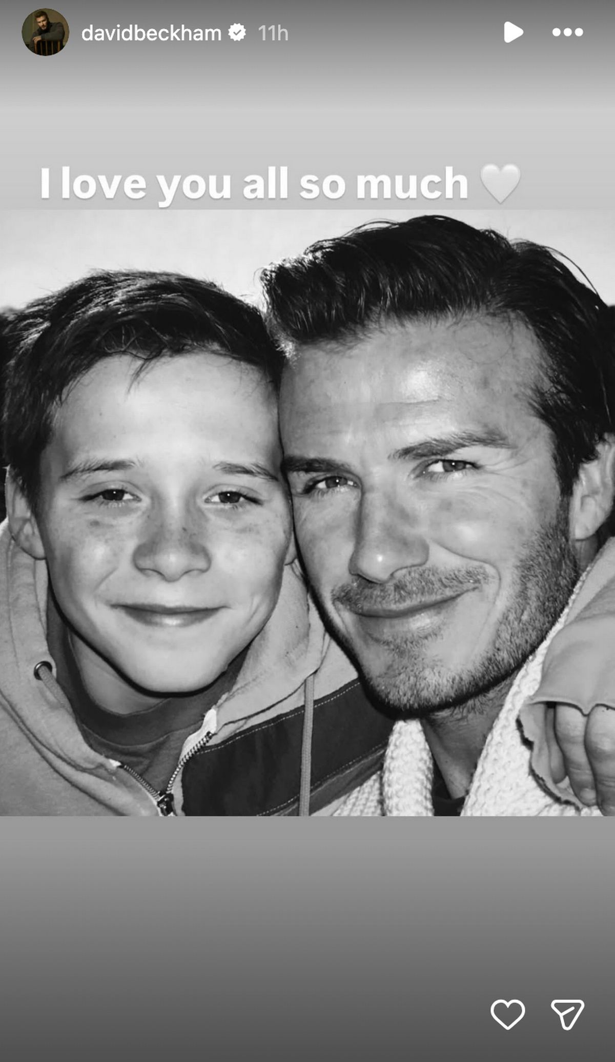 'I love you all so much', the heartbreaking message read