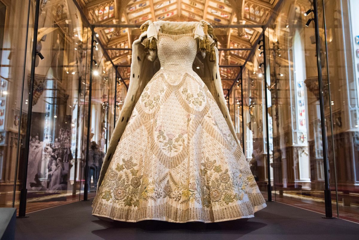 Queen Elizabeth II's coronation dress from 1953, designed by Sir Norman Hartnell  