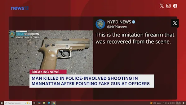 News 12 | Brooklyn | Man with fake gun killed in police-involved shooting in Manhattan